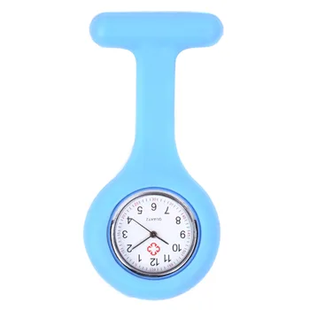 

Shellhard Portable Men Women Nurse Watch Silicone Round Rubber Dial Pocket Brooch Tunic Fob Quartz Doctor Nurse Watch 12 Colors