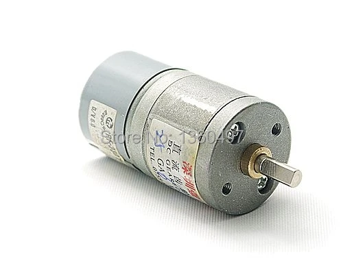 

free shipping 0.3A 25GA 6V DC 30RPM 30mA High Torque Electric Gear Box Motor NEW 25MM