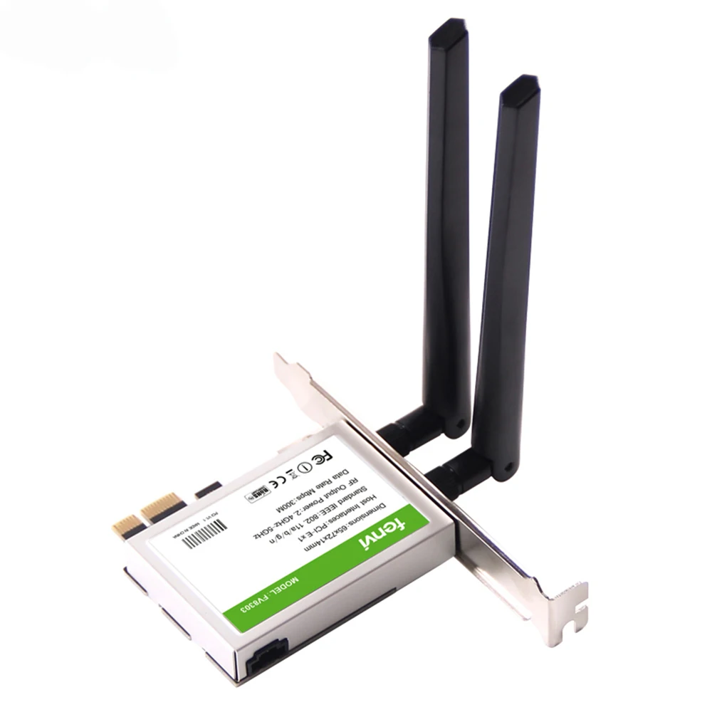 Беспроводной двухдиапазонный адаптер N600 PCI Express Wi Fi 300 Мбит/с Bluetooth 4 0 802.11a/b/g/n 2