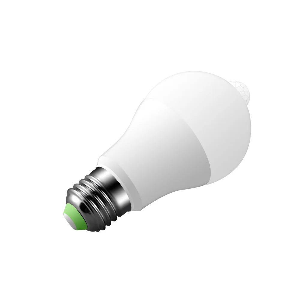 Светодиодный лампа с пассивным инфракрасным датчиком E27 12 Вт AC90-240V заката до рассвета лампочка дневной и ночной режимы со световым датчиком для Сенсор лампы для домашнего освещения