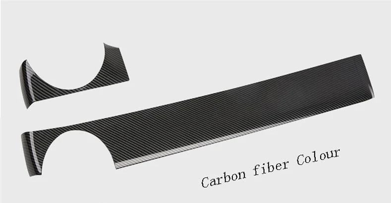 Carbon fiber Автомобильный стайлинговый центр консоли Air Панель выход отделка охватывает наклейки для Mercedes Benz класс A180 A200 интерьер авто аксессуары - Название цвета: Carbon fiber