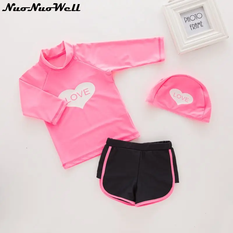 

0-36M Baby Girl Swimwear Summer Girls Swimwear Kids Bathing Suit Children Swimwear Rash Guards Girls Children's Swimsuit 3pcs
