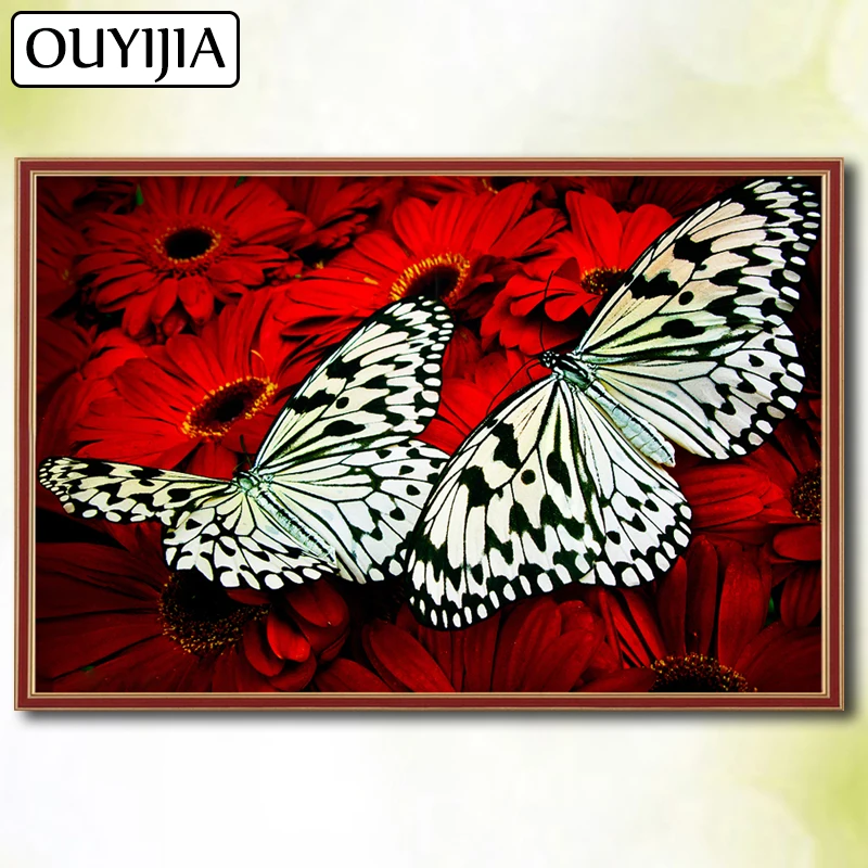 

5D DIY Diamond Painting Full Square Animals Bird Flowers OUYIJIA Butterfly Mosaic Diamond Embroidery Sale Picture Of Rhinestones