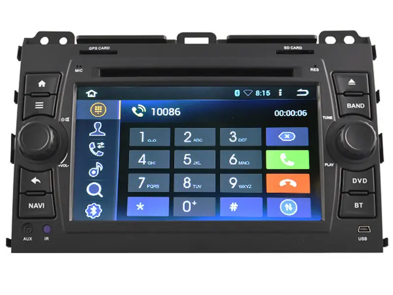 Cheap Quad Core Android 5.1 6.0 7.1 Car DVD Player Radio For Land Cruiser Prado 2002-2008 Car Headunit GPS Navigation Stereo Sat Nav 7