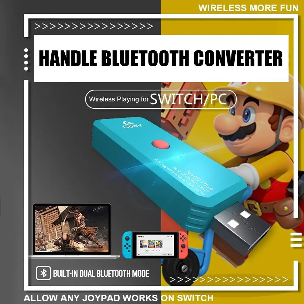 Беспроводной Bluetooth игровой контроллер конвертер для переключателя PS3 PS4 Joy-Con Xbox Plug And Play