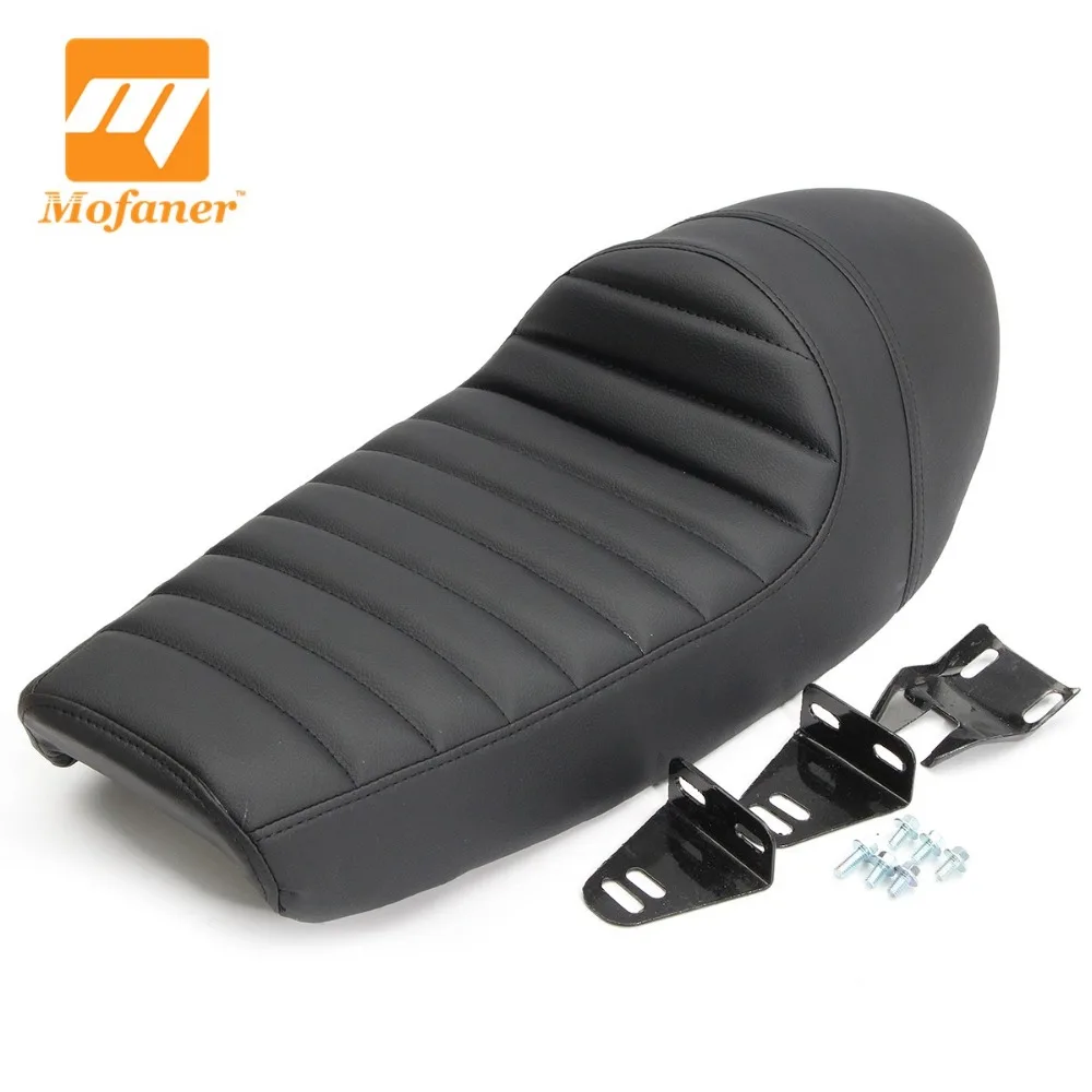 1 Set Black Hump Cafe Racer Vintage Motorcycle Seat Cover 60 x 25 x 16