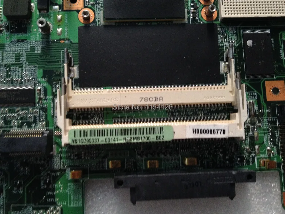 Материнская плата для ноутбука Toshiba H000007290 08G2002TA21JTB satelite L40 GL960 DDR2 разъем pga478 терес 20