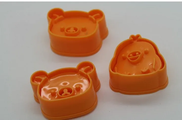 Бесплатная доставка оптовая продажа 2 компл./Лот 3D Медведь и цыпленок Пластиковая