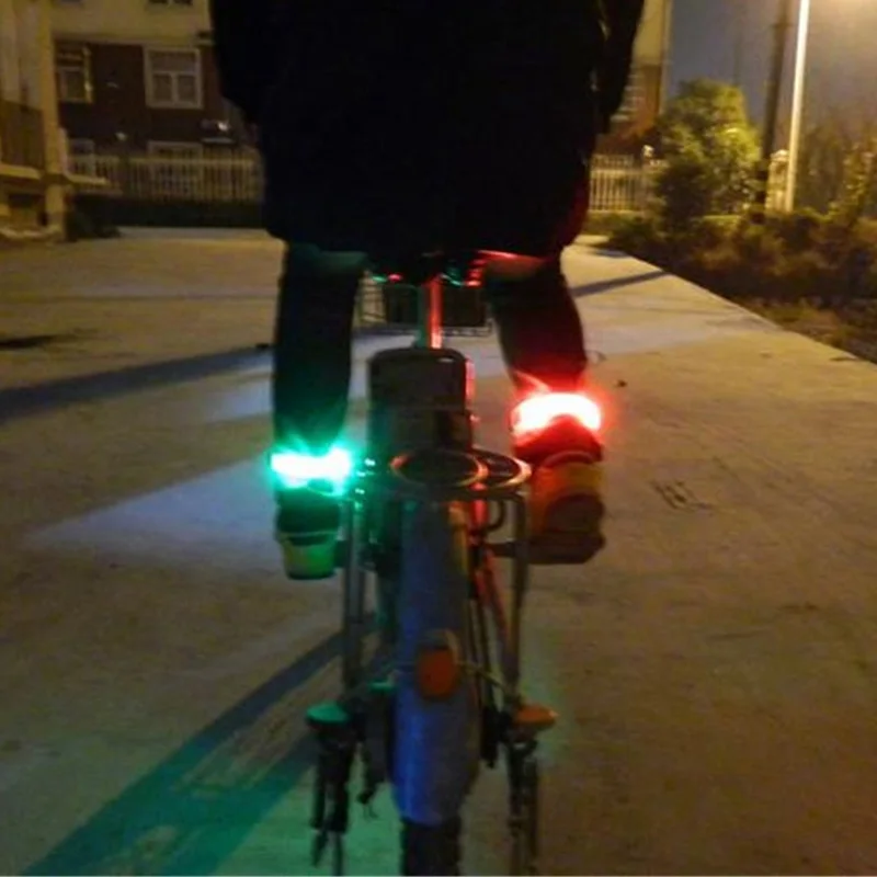 Led Silicone Emergency Lamp 2 Modes Leg Arm Running Cycling Outdoor Waterproof Safety Wrist Strap Warm Light Flashing Night Lamp (4)