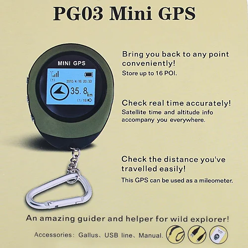 Мини gps навигация туристический компас Брелок PG03 GPRS USB Руководство перезаряжаемый трекер местоположения для пешего туризма альпинизма