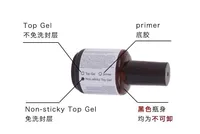 1pcs 14ml Nail Polish Non-sticky Top Coat High Quality UV Gel Top Coat Primer For Nail Art Manicure Tool 2