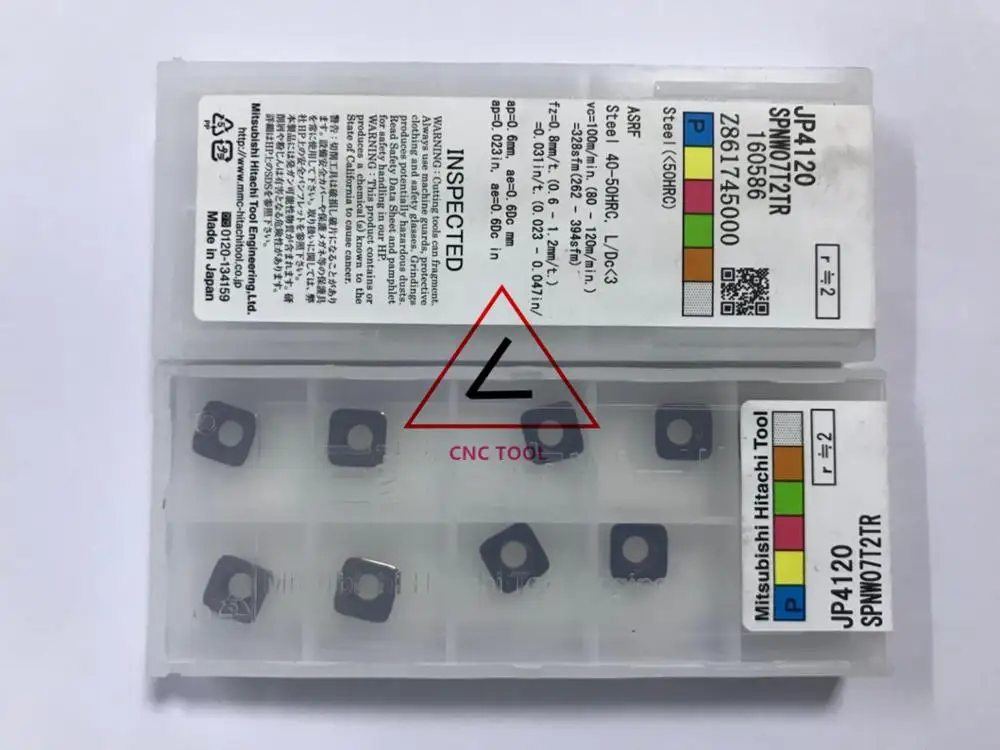 

SPNW07T2TR JP4120 10pcs Hitachi high cutting performance CNC indexable inserts