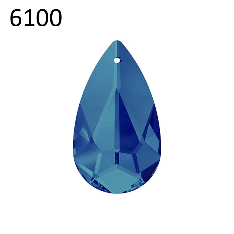 

(1 piece) 100% Original Crystal from Swarovski 6100 Teardrop pendant Made in Austria loose rhinestone for DIY jewelry making