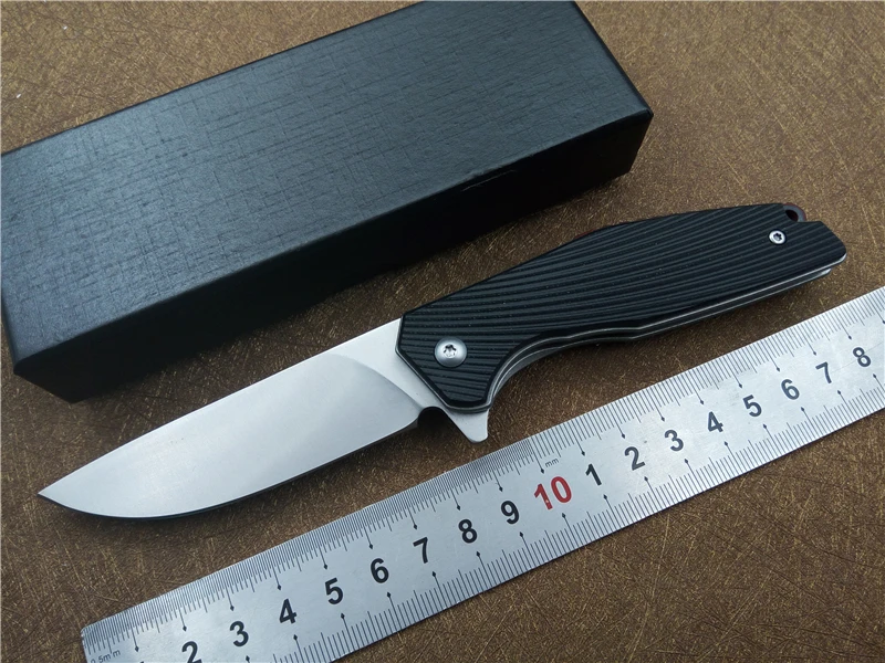 VOLTRON KS069 Folding Knife G10 steel Handle 9CR18 blade Outdoor Survival tactical Knife Pocket utility Knives