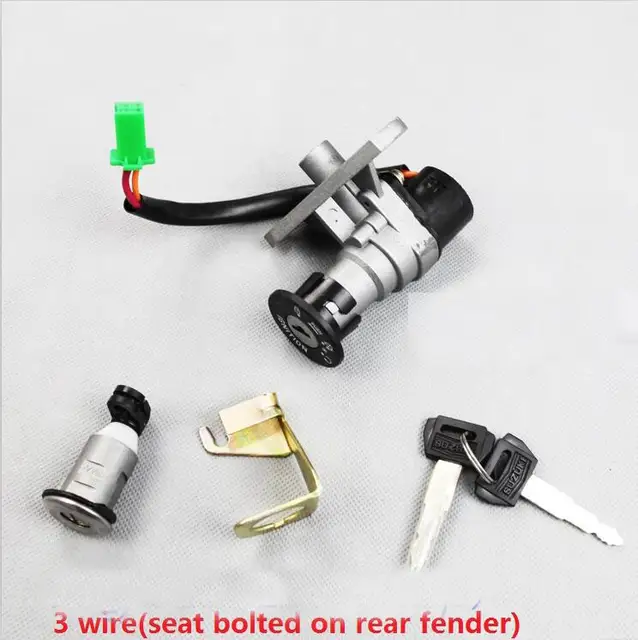 SJ110 E F 4/3/2 Wire Motorcycle Ignition Key Switch Lock Setin