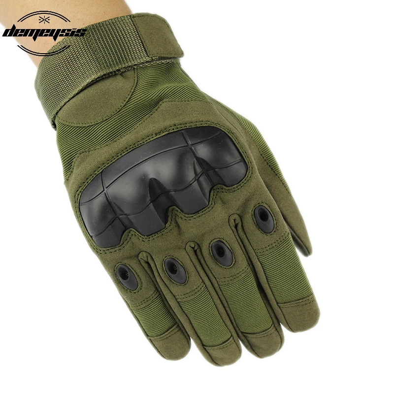 

Military Combat Tactical Full Finger Gloves Men Knuckles Shell Protect Paintball Mitten Special Forces Army Gloves