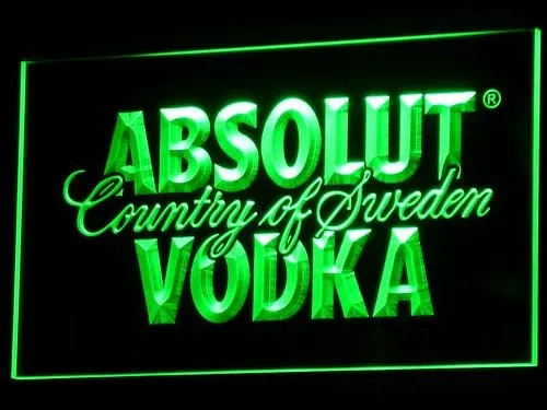 A025 Absolut Vodka страна ШВЕЦИЯ пива светодиодный неоновая панель знак