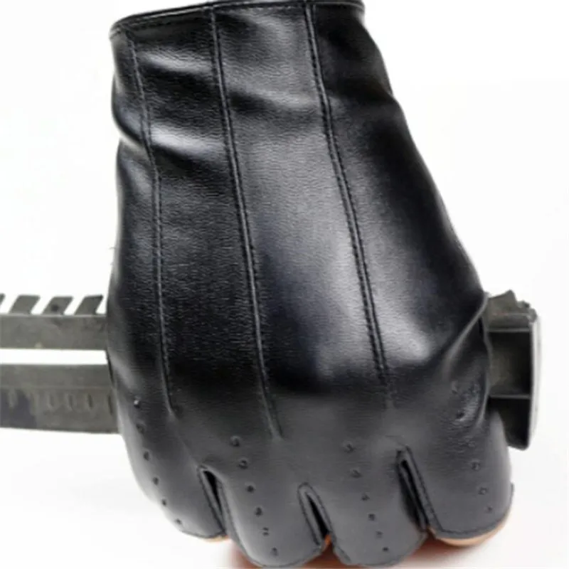  Half Finger PU Female Hip-hop Nightclub Dancing Dance Performances Gloves guantes eldiven handschoenen 40FE1907