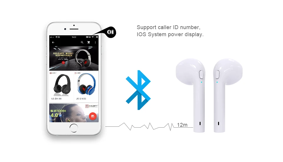 Magift8 TWS Bluetooth Earphone Wireless 4.1 EDR Headphones With Charging Box Earbud Headset For iPhone For Xiaomi For ipod MP3 (8)