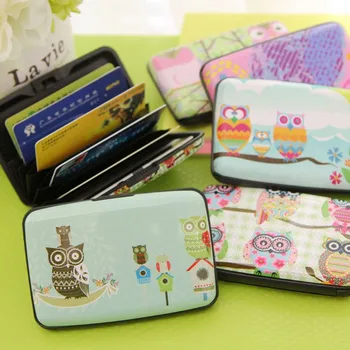 

Coloffice 1PC Kawaii Cartoon Owl Card Holder Multi-Card Name Card Package Credit / Bank Case Business Note Holders Office