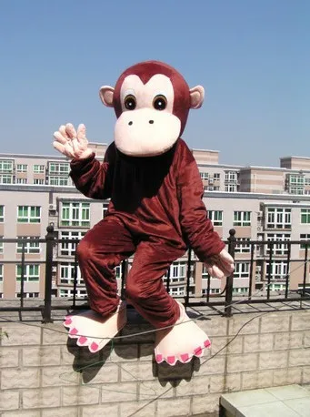 big mouth orangutan cartoon mascot costumes Halloween party Fancy Dress Adult Size