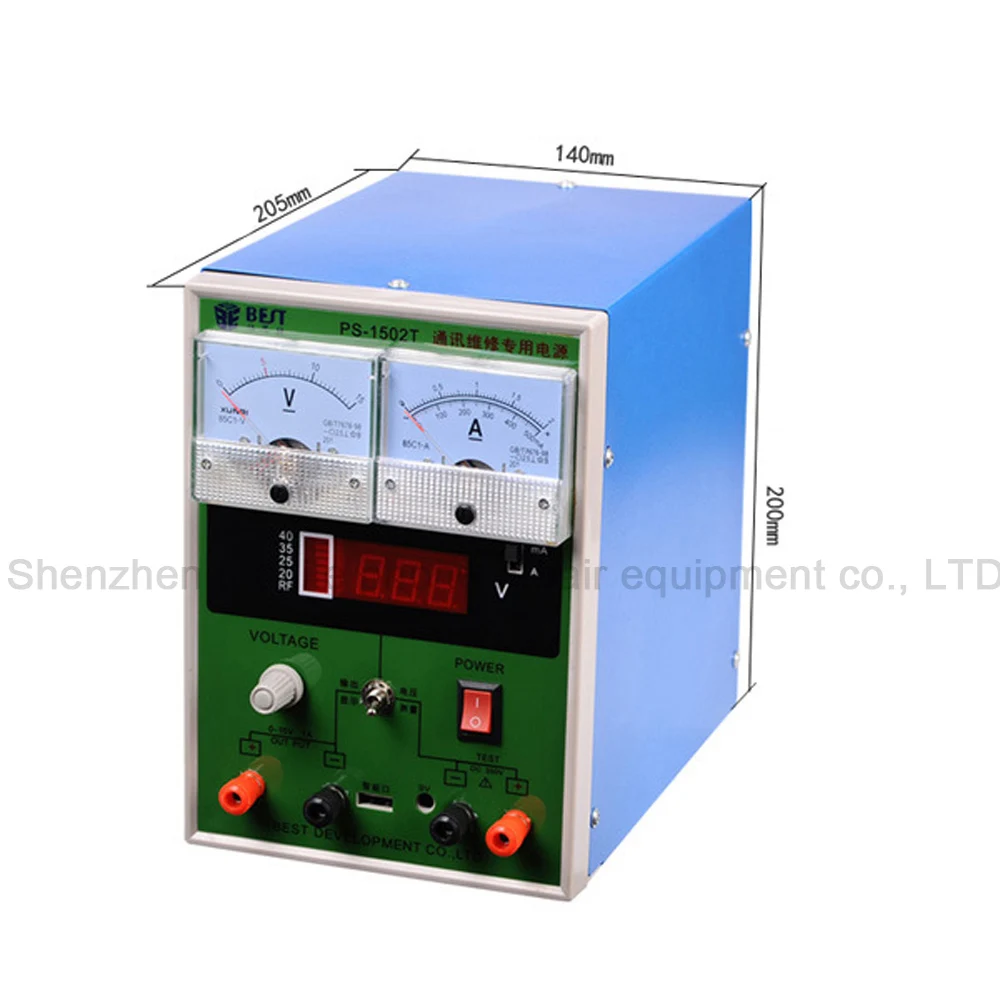 Adjustable DC Regulated Power Supply Digital Display GSM Signal Detection 0-15V 0-2A For Phones Repair Short Circuit Protection