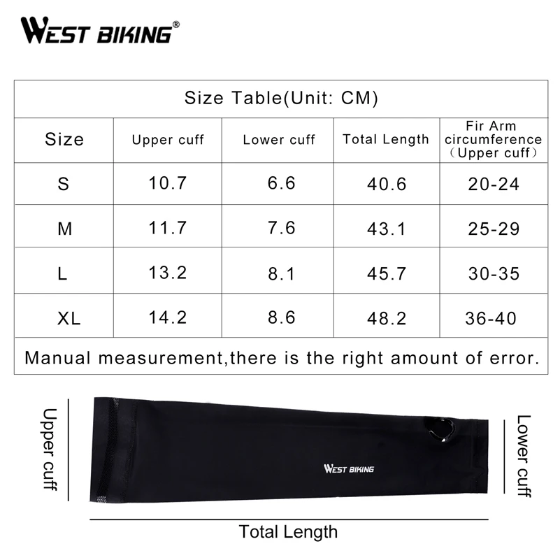 WEST BIKING велосипедные рукава дышащие быстросохнущие для бега баскетбольные рукава налокотники для фитнеса для рук с защитой от ультрафиолета