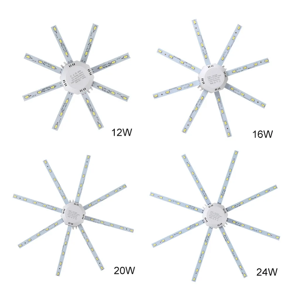 56 светодиодный 500LM Осьминог потолочный светильник для спальни модуль лампа доска 12 Вт 16 Вт 20 Вт 24 Вт Светодиодный светильник источник лампа пластина