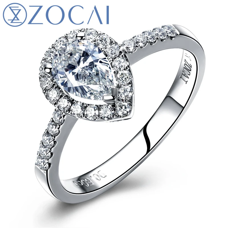 Pear Sidestone Engagement Ring Pear Sidestone Engagement Ring