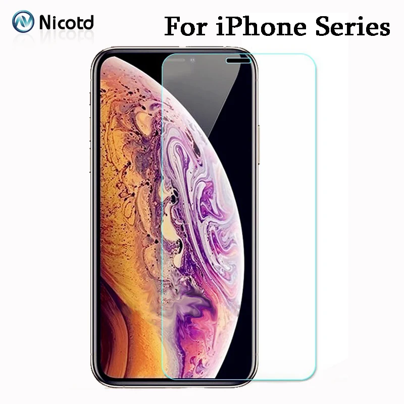 5PCS HD Gehärtetem Glas Für iphone 11 Pro XS MAX XR Screen Protector Für iphone 7 plus Schutz Glas