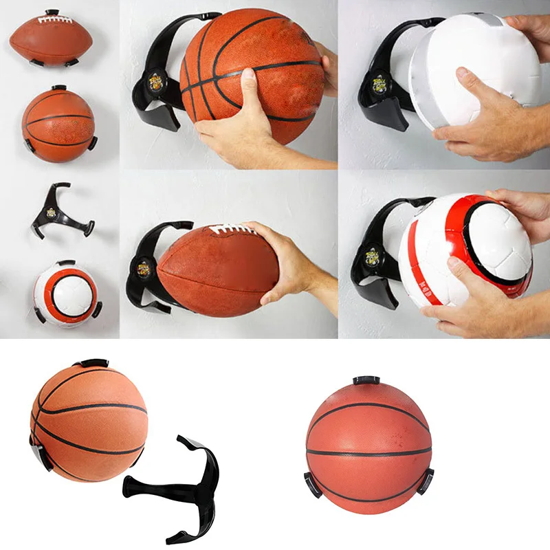 

New 2019 Basketball Holder Volleyball Rack Football Rugby Home Storage Display Ball Claw Wall Mount Home Storage Holders