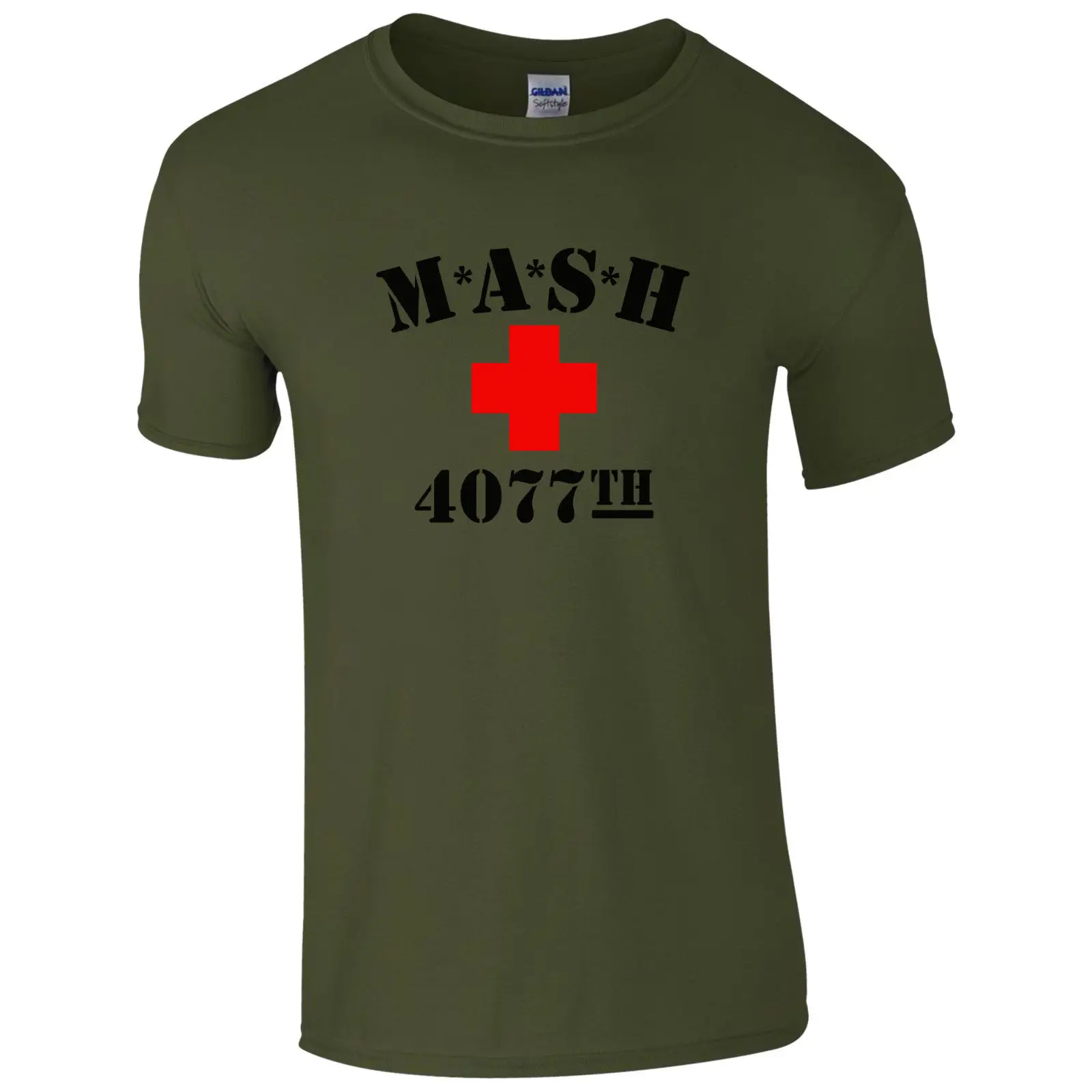 M * A S H + 4077th Футболка-американская армейская Ретро Mash ТВ серия унисекс Мужская