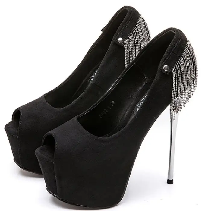 The new 15cm fish-tip sexy super-high heel shoes for summer 2019