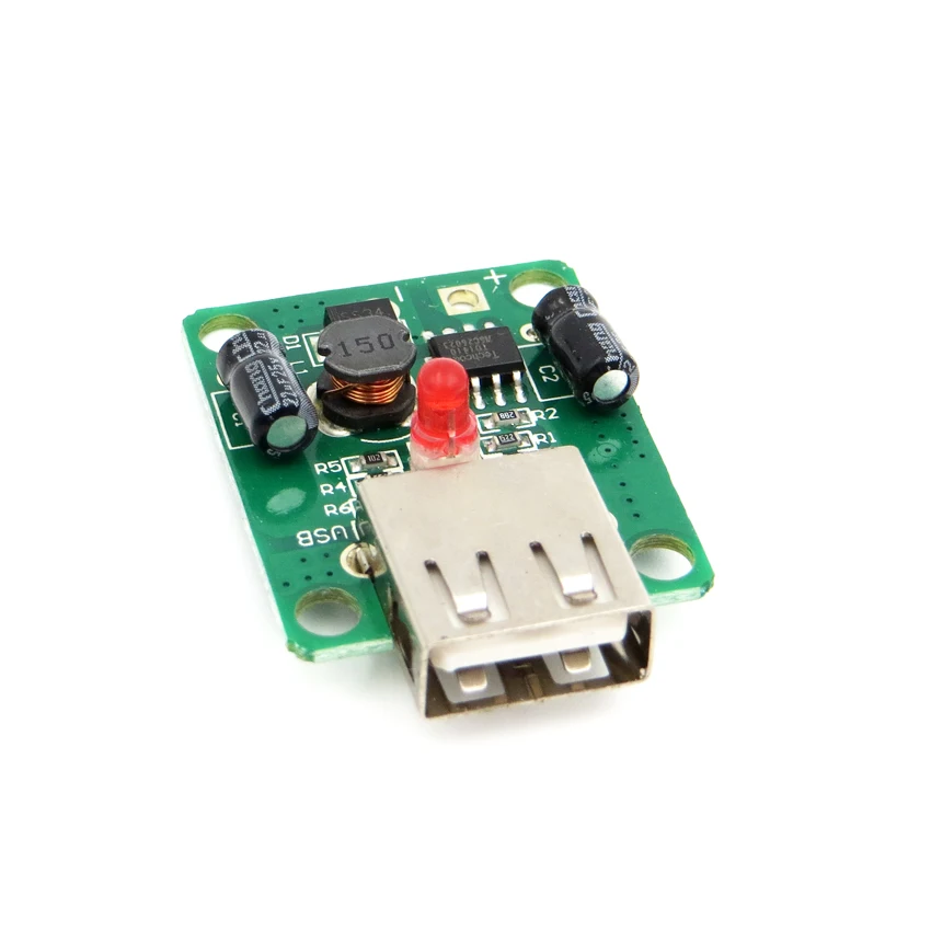 

5V 2A with LED Indicator USB Solar Panels Voltage Controller Regulator dc to dc Converter 6V-20V input 5Vdc