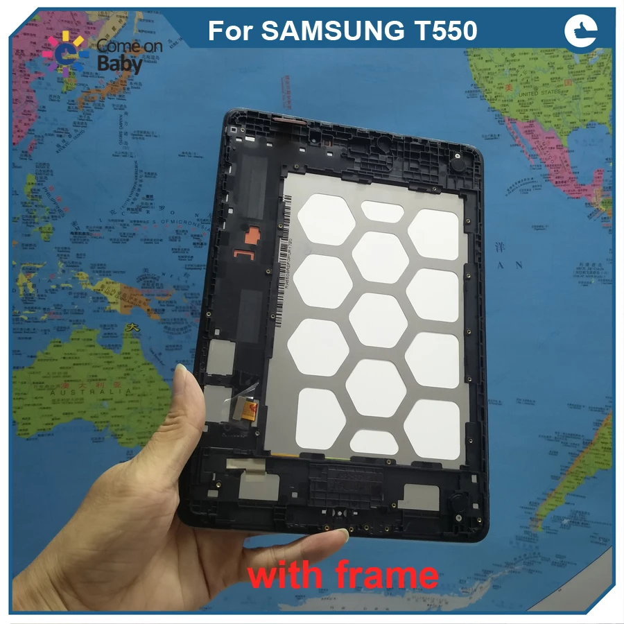 Poriafl хорошее качество для Samsung Galaxy Tab A SM-T550 T550 ЖК-дисплей + кодирующий