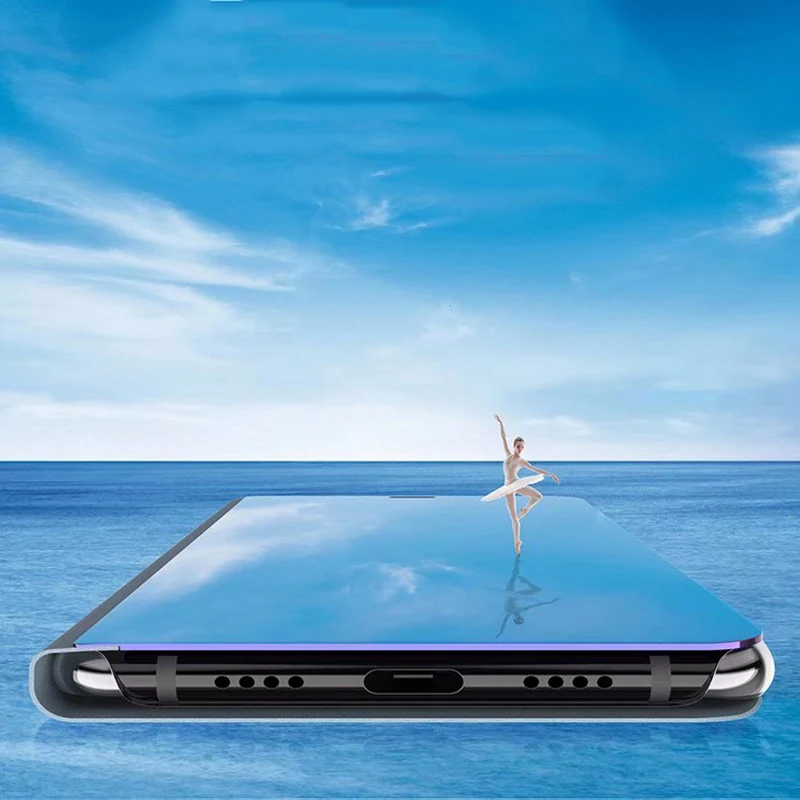 Смарт зеркало флип чехол huawei P20 Pro P10 Lite P9 2017 вид для телефона на Honor 8 9 Коврики 10