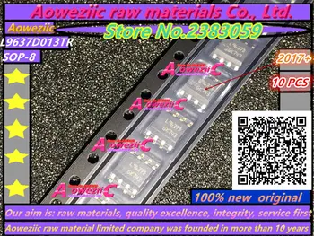 Aoweziic 2017 + 100% original novo l9637 l9637d013tr sop8 power driven chip de detecção