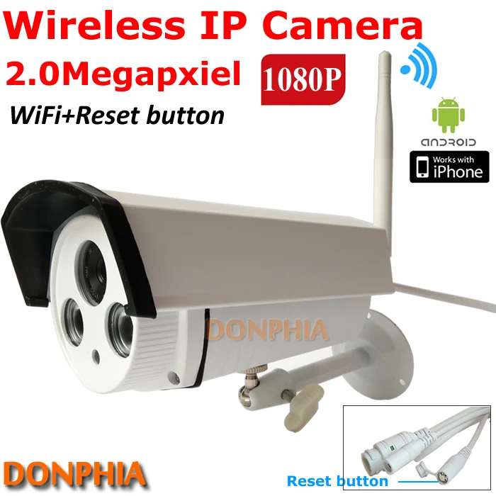 Promotion! Waterproof 2MP 1080P HD Wireless IP Camera Wifi Outdoor ONVIF CCTV Camera IR Night Vision Home Security Surveillance