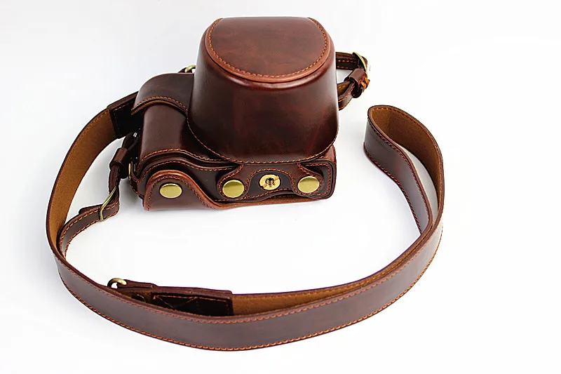 

Classical Camera Case PU Leather Bag For Sony ILCE-5000 5100 A5000 A5100 16-50m+Bottom Opening Battery New Deluxe Version Cover