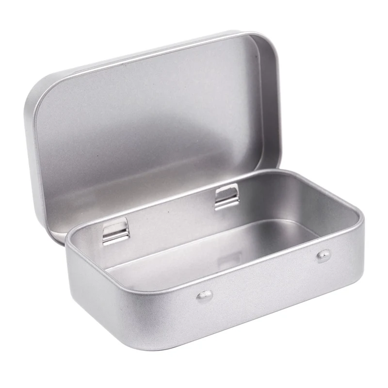 

Metal Silver Flip Storage Box Case Organizer Money Coin Candy Key