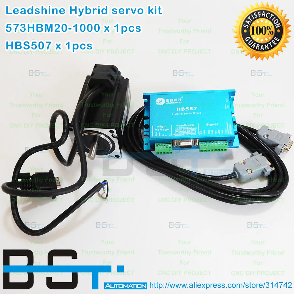 Серводвигатель переменного тока Leadshine 3 фазы 2.0N.m 573HBM20 1000 шаговый двигатель с