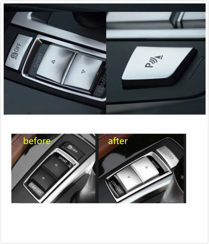 Наклейки для салона автомобиля BMW F25 F26 F01 F10 x3 x4 5 серия Высокое качество ABS Шестерня