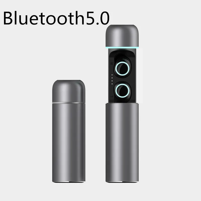 Bluetooth 5,0 наушники TWS стерео беспроводные наушники спортивные водонепроницаемые наушники для игровой гарнитуры для samsung Galaxy buds S8/S9 - Цвет: Bluetooth 5.0 Gray