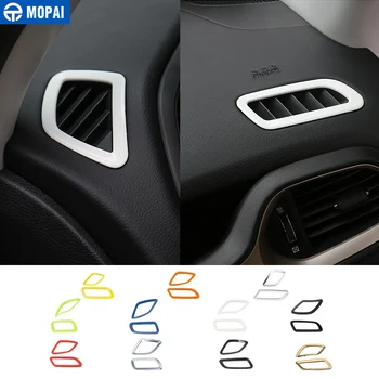 

MOPAI ABS Interior Dashboard Air Condition Vent Outlet Decoration Cover Stickers For Jeep Renegade 2015-2016 Car Styling