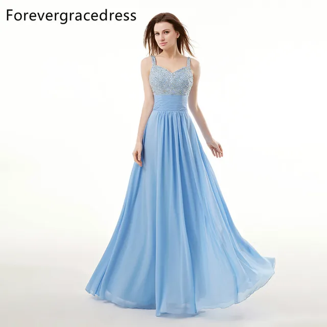 Forevergracedress Real Picture Sky Blue Prom Dress New Style Cheap ... Forevergracedress Real Picture Sky Blue Prom Dress New Style Cheap ...