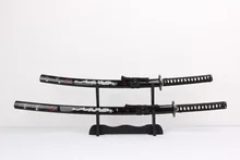 Real Japanese Katana folded Steel Blade Samurai Sword Set Katana Wakizashi Tanto