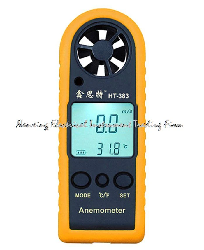Digital LCD Air Wind Speed Anemometer Temperature Gauge Meter New