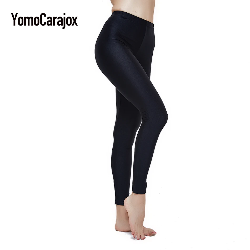 

Black Fiteness Pencil Leggins Pants Streetwear Legging PlusPolyester Casual Leggings For Women High Elastic Material