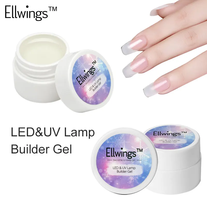 Ellwings 1Pcs UV Gel for Nail Extensions Nail Art Builder Based
