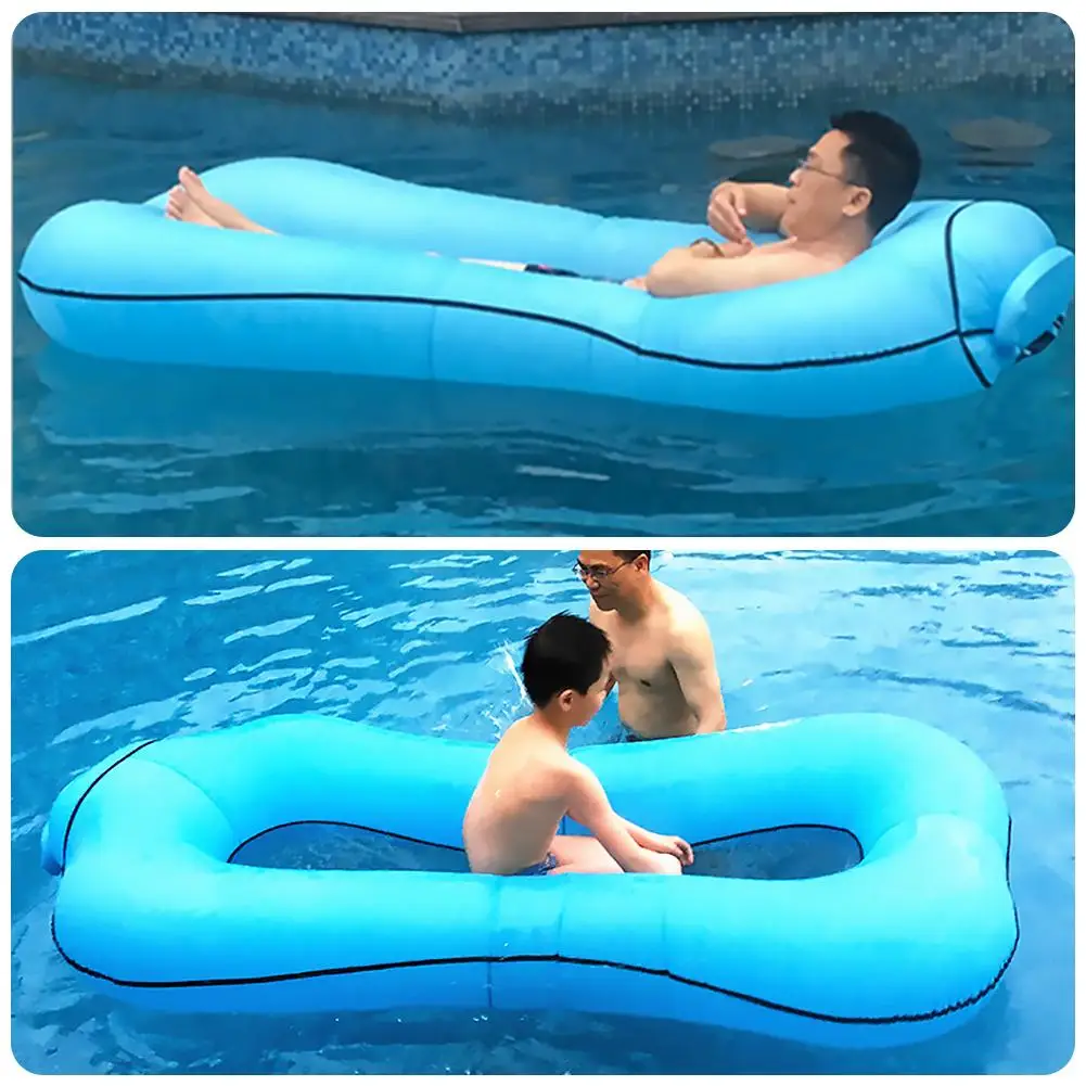 

Summer Entertainment Choice Inflatable Floating Row Pool Air Mattresses Beach Foldable Swimming Pool Chair Hammock Water Sports